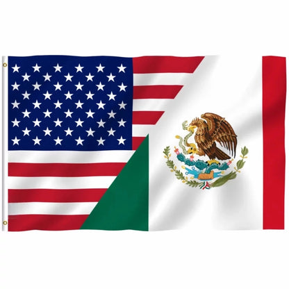 Borderless Bonds™ Flag – Mexico & USA United (3 x 5 Feet)